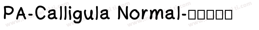 PA-Calligula Normal字体转换